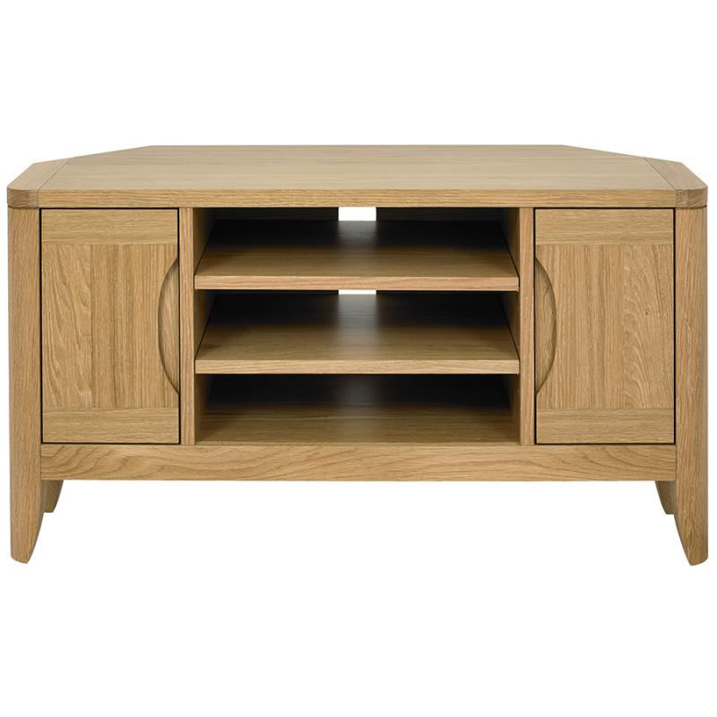 Valais Oak Corner TV Unit